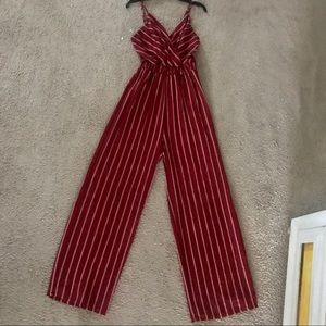 red jumpsuit
